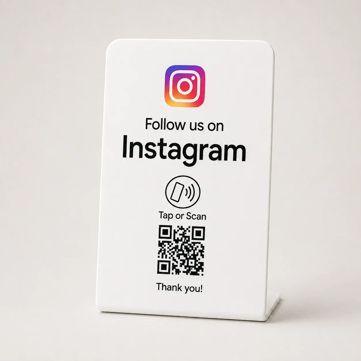 White Instagram Follow Stand